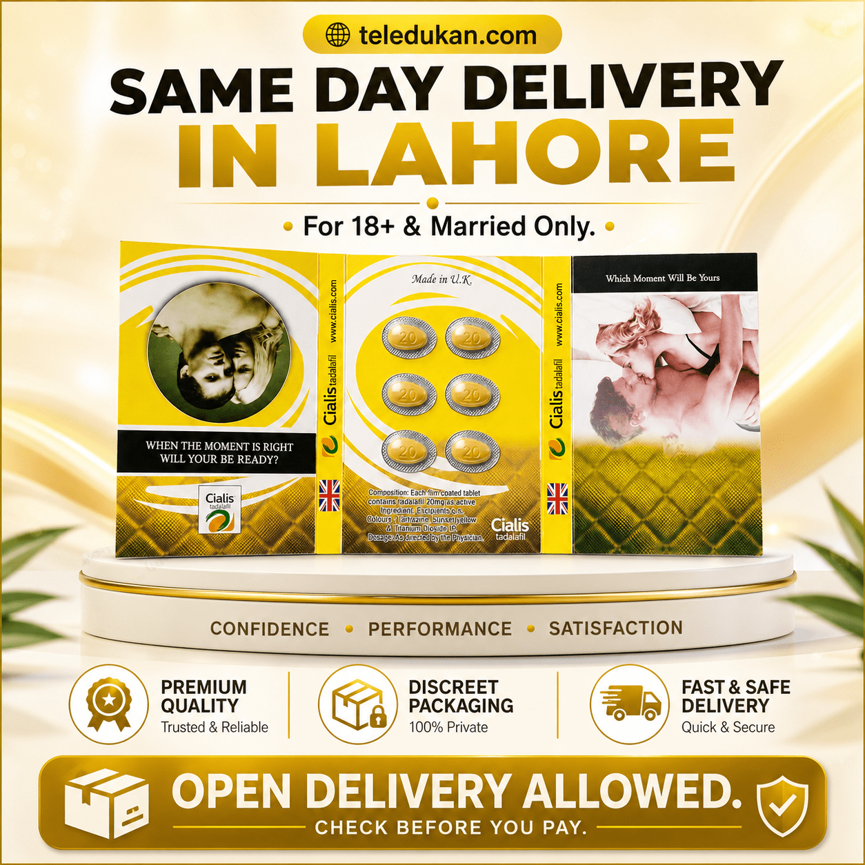 Cialis 6 Tablets - 20mg Price In Pakistan - TeleDukan