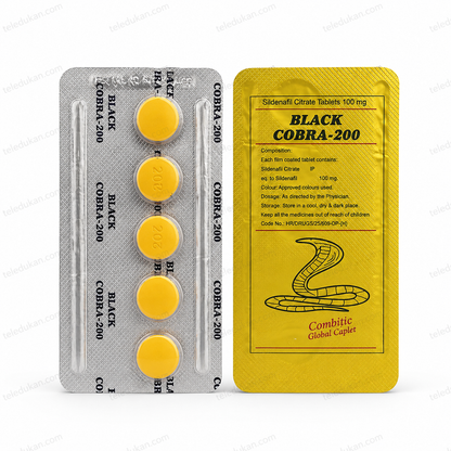 Black Cobra-200 Sildenafil Citrate 100mg Price in Pakistan