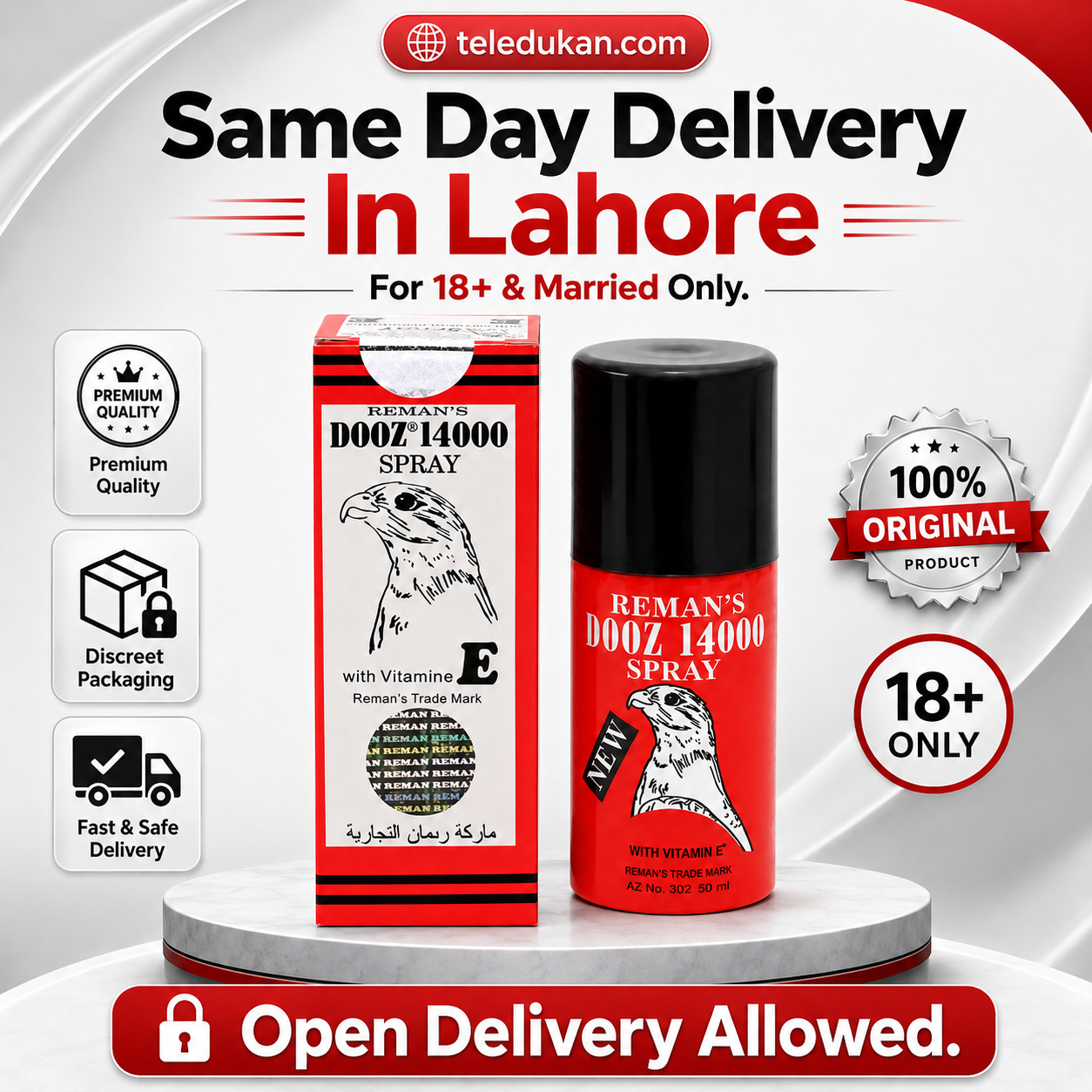 Reman's Dooz 14000 Delay Spray For Men 50ml Price in Pakistan | TeleDukan