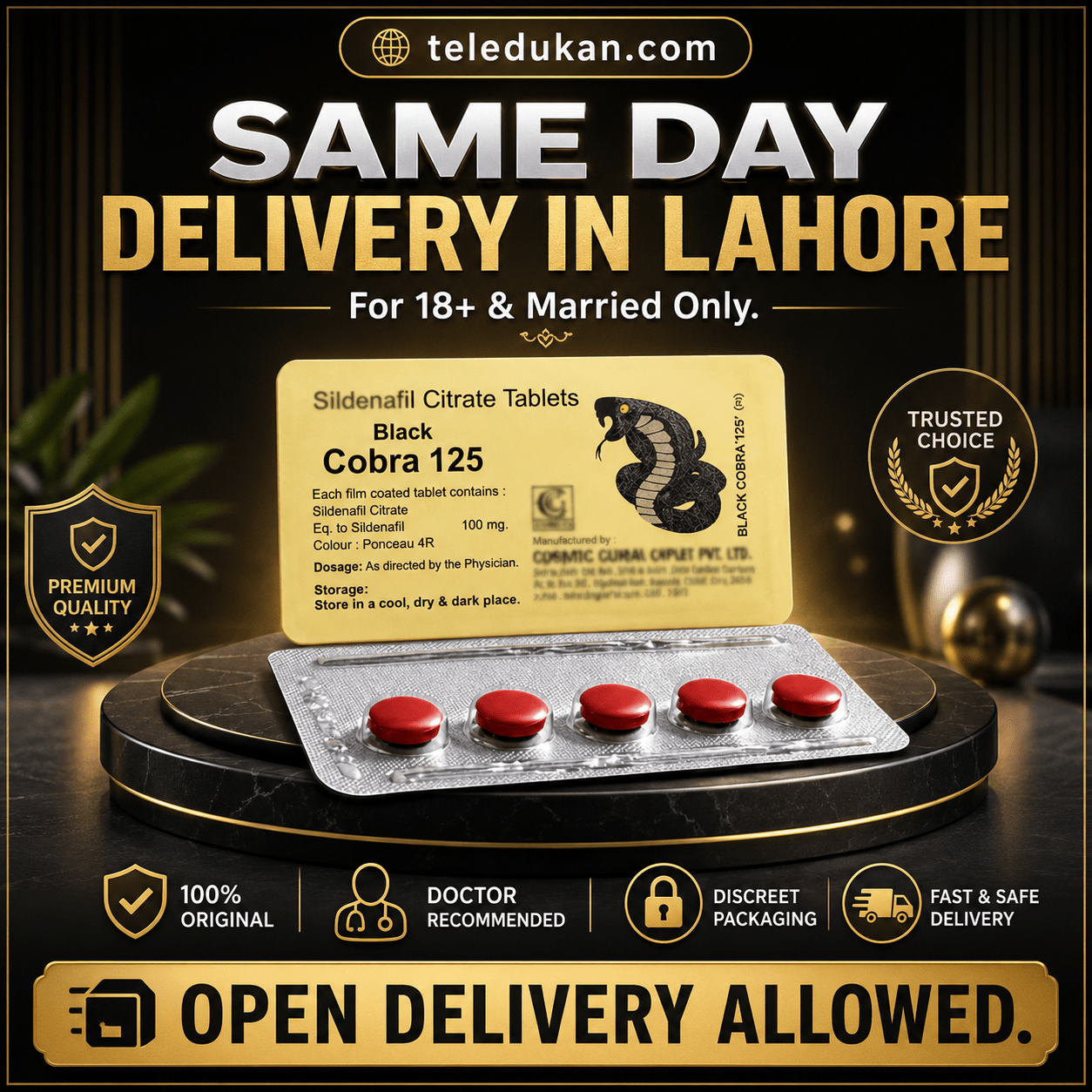 Black Cobra 125 Price In Pakistan - TeleDukan