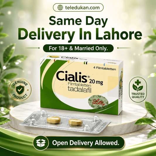 Cialis 20mg Tadalafil Film Tablets | Original Imported Tablets Online in Pakistan - TeleDukan