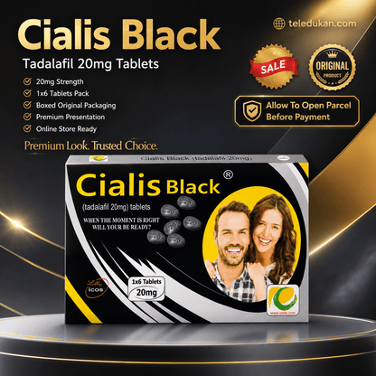 Cialis Black 6 Tablets 20mg – Long Lasting Performance - TeleDukan
