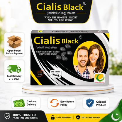 Cialis Black 6 Tablets 20mg – Long Lasting Performance