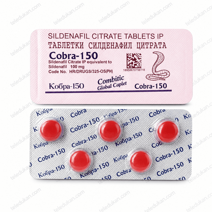 Cobra-150 Sildenafil Citrate Tablets IP Price in Pakistan | Same Day Delivery Lahore - TeleDukan