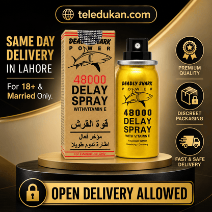 Deadly Shark Power 48000 Delay Spray for Men - TeleDukan