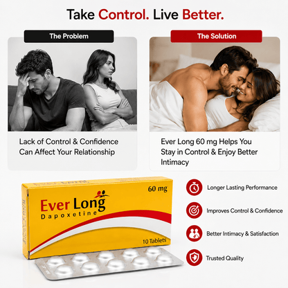 Everlong Dapoxetine 60mg Tablets Price In Pakistan – Men’s Timing Support - TeleDukan