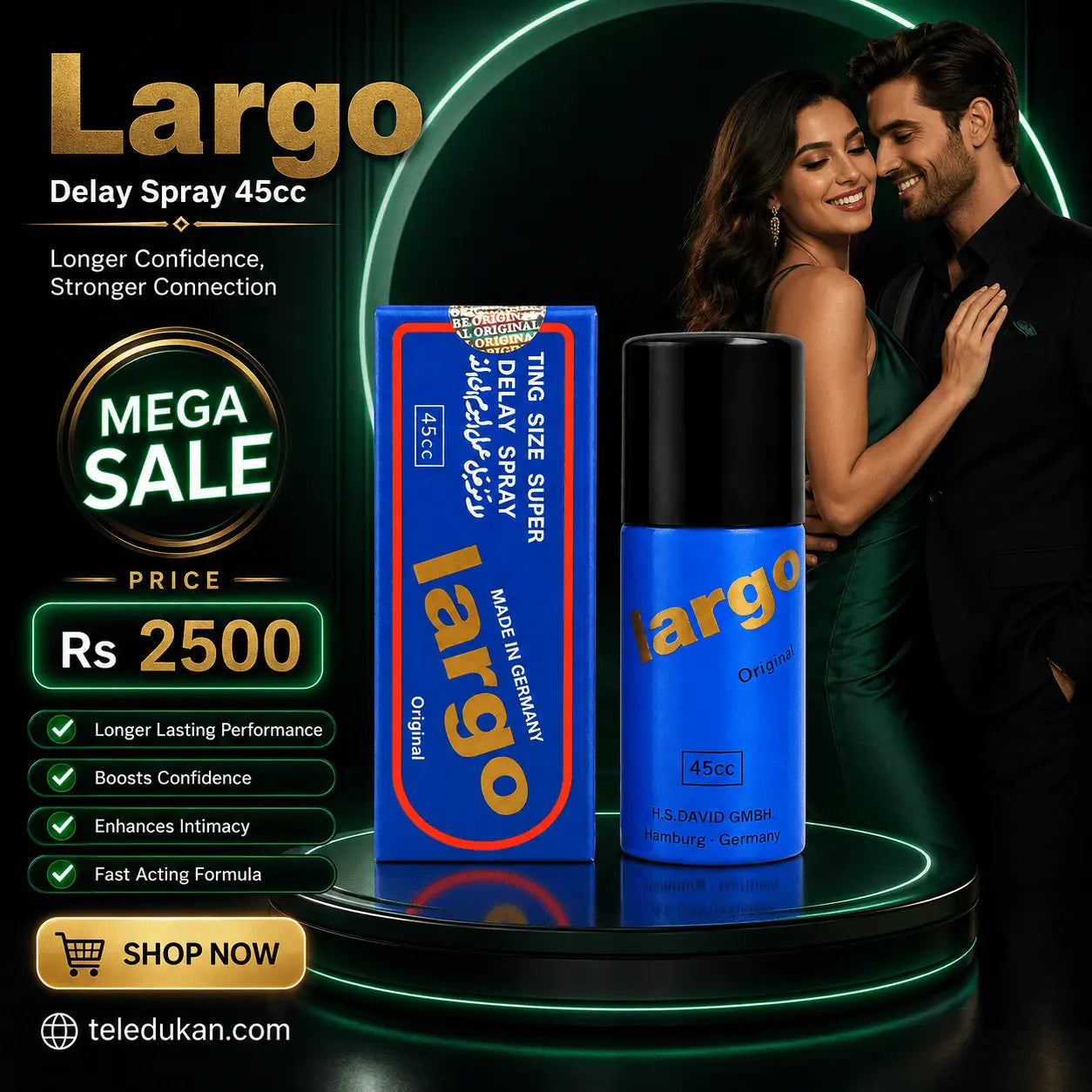 Largo Delay Spray 45cc Price in Pakistan - TeleDukan
