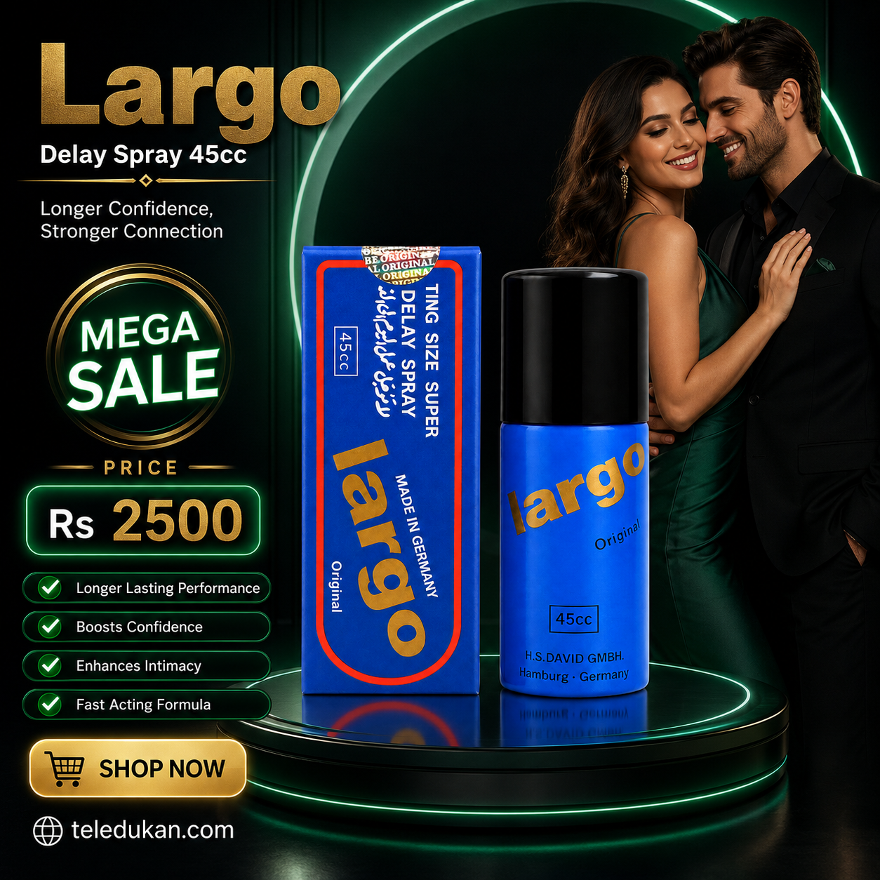 Largo Delay Spray 45cc Price in Pakistan