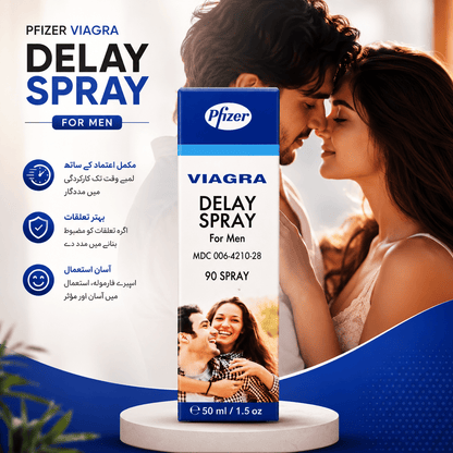 Pfizer Viagra Delay Spray For Men 50ML – Adult Wellness Product. - TeleDukan