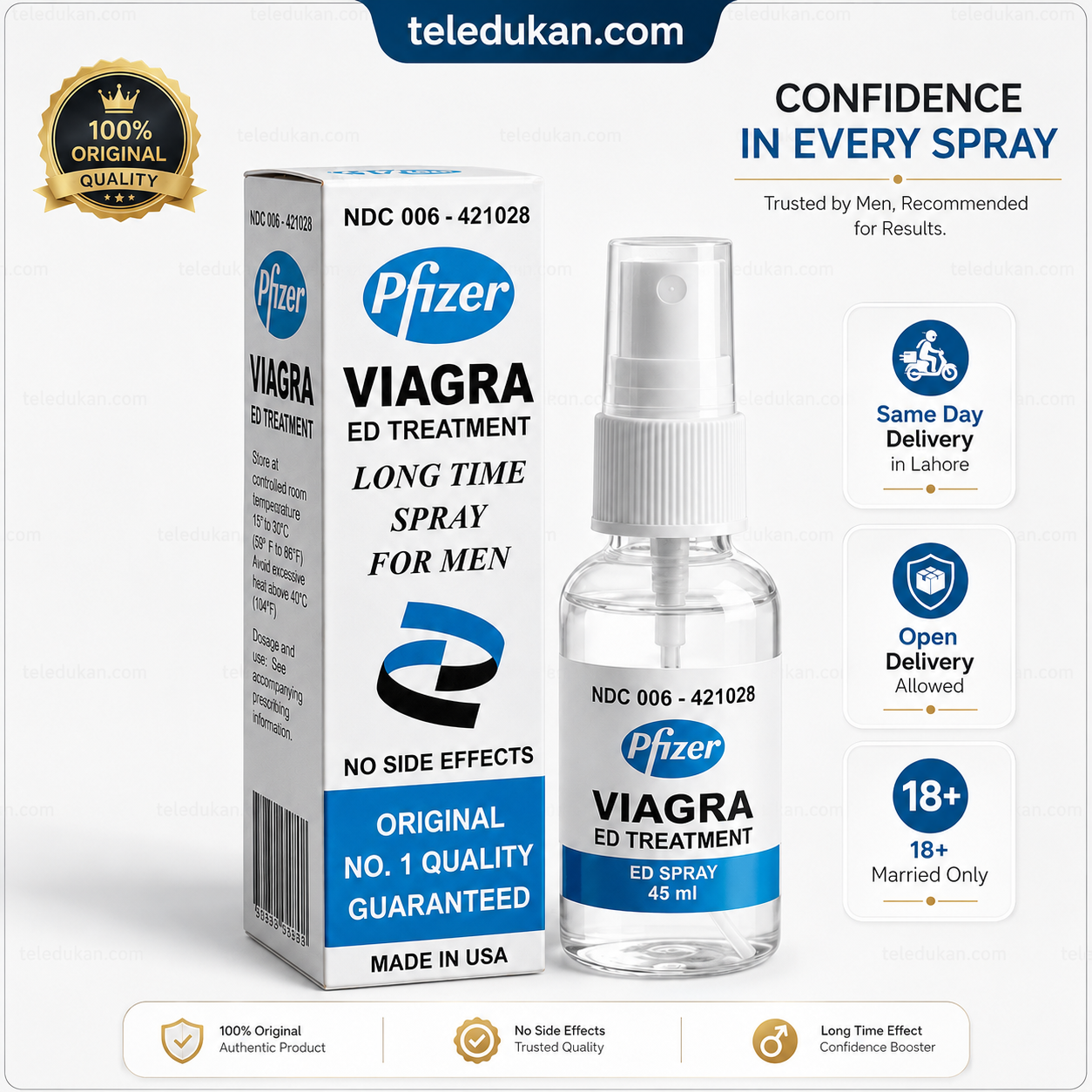 Pfizer Viagra Spray available at Teledukan.com