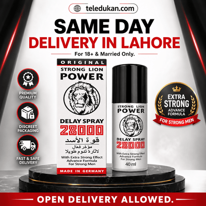 Strong Lion Power 28000 Delay Spray 45ml Price in Pakistan | TeleDukan - TeleDukan