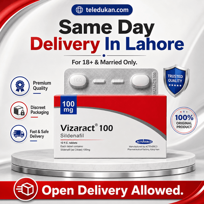 Vizaract 100 Sildenafil Tablets Price in Pakistan | Same Day Delivery Lahore - TeleDukan